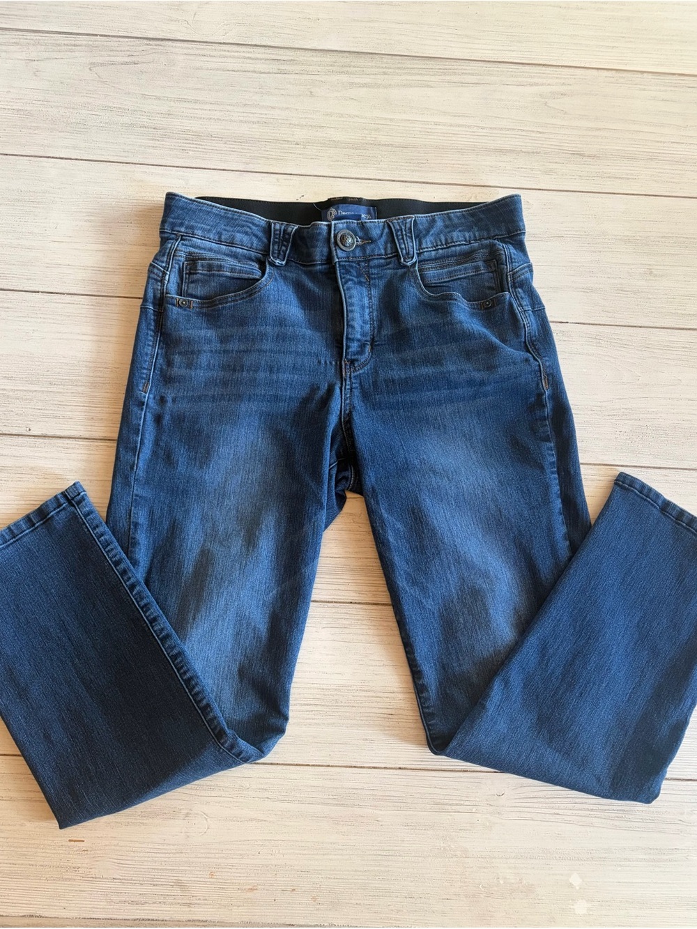 Democracy Dark Blue Straight-Leg Jeans - Picture 3 of 9